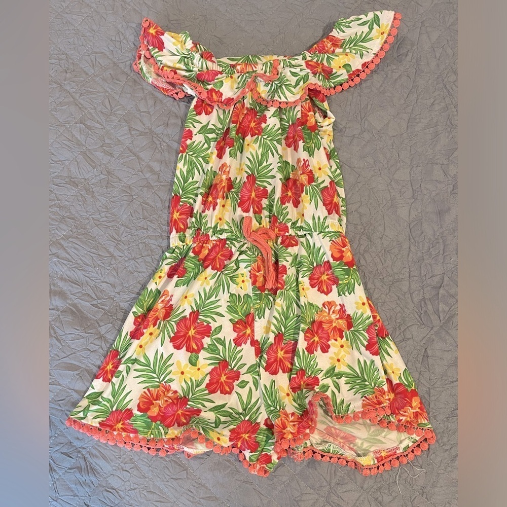 Girl’s tropical romper 4
